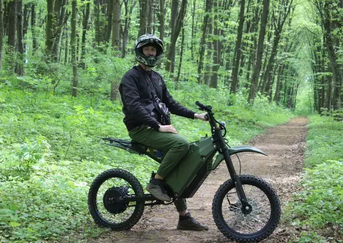 Roman Kulchytskyi has adapted e-bikes for military use. [Roman Kulchytskyi personal archive]