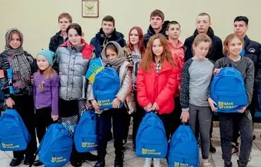 'Many of those whom we've recovered said that for six months ... they were effectively cut off from the world,' said Myroslava Kharchenko, a lawyer with Save Ukraine, a charity helping to bring the children back from Russia. Children are pictured in Kyiv on February 2. [Anton Kuleba/Save Ukraine]