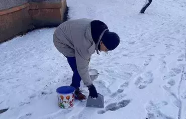 'We would collect rainwater for our household needs, then break the ice and collect snow, melt it and then use the water,' said Dmytro Zabavin, a member of the Mariupol City Council who was living in the city with his family until March 14, 2022. [Dmytro Zabavin]