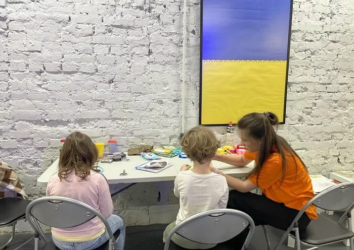 Children in Zaporizhzhia cannot safely go to school or day care because of Russian shelling. Festivals like Proud to be Ukrainian offer them an opportunity to socialize and learn. [Olha Chepil/Kontur]