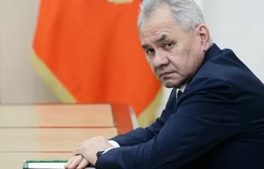 Russia's Security Council Secretary Sergei Shoigu attends a May 15 meeting chaired by Russian President Vladimir Putin in Moscow. Shoigu served as Russia's defense minister for nearly 12 years before being removed from that position on May 12. [Vyacheslav Prokofyev/Pool/AFP]