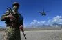 
Participants take part in joint military drills by the Collective Rapid Response Forces of the Collective Security Treaty Organisation (CSTO) member states, at the Edelweiss training area in Balykchy, northern Kyrgyzstan, on September 11. [Vyacheslav Oseledko/AFP]        