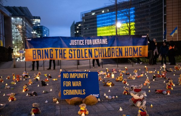 Russia trains forcibly taken Ukrainian children for war
